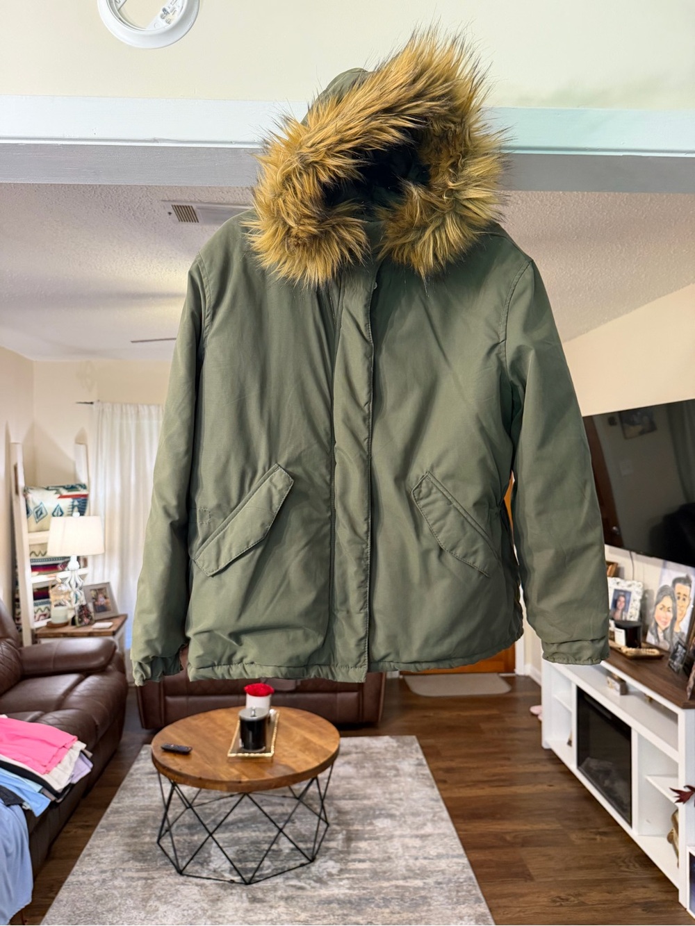 H&M Quilted Olive Green Jacket